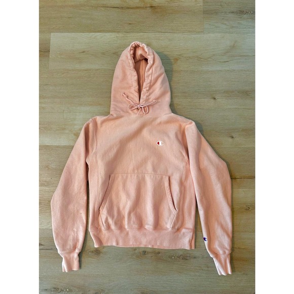 Champion Reverse weave hoodie, logo C primer pink unisex Small - Picture 1 of 7